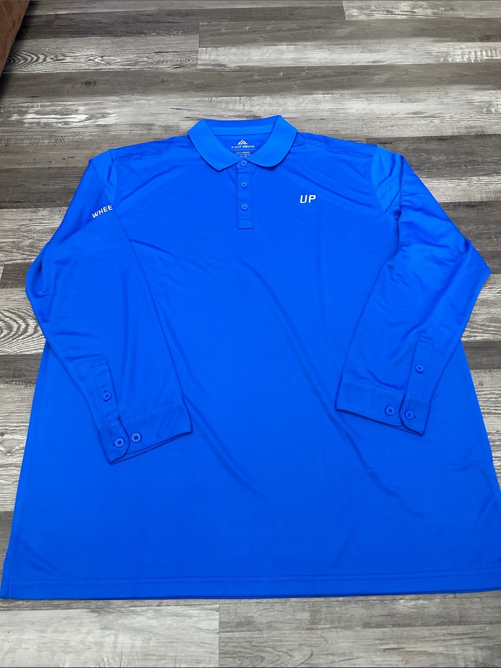 Men's Long Sleeve Polo Shirt - Royal Blue